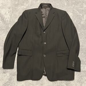 Banana Republic Blazer Mens 44R Sport Coat 3 Button Jacket Suit Black Coat